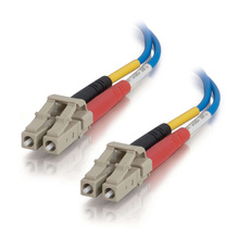 6.6ft (2m) LC-LC 50/125 OM2 Duplex Multimode PVC Fiber Optic Cable (TAA Compliant) - Blue