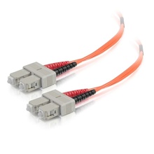16.4ft (5m) SC-SC 50/125 OM2 Duplex Multimode PVC Fiber Optic Cable (TAA Compliant) - Orange