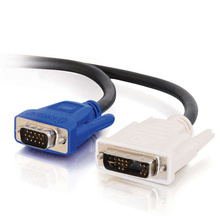 9.8ft (3m) DVI Male to HD15 VGA Male Video Cable