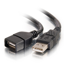 9.8ft (3m) USB 2.0 A Male to A Female Extension Cable - Black