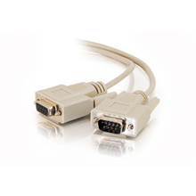 6ft (1.8m) DB9 M/F Serial RS232 Extension Cable - Beige
