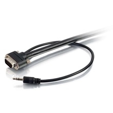 15ft (4.6m) Select VGA + 3.5mm Stereo Audio A/V Cable M/M - In-Wall CMG-Rated