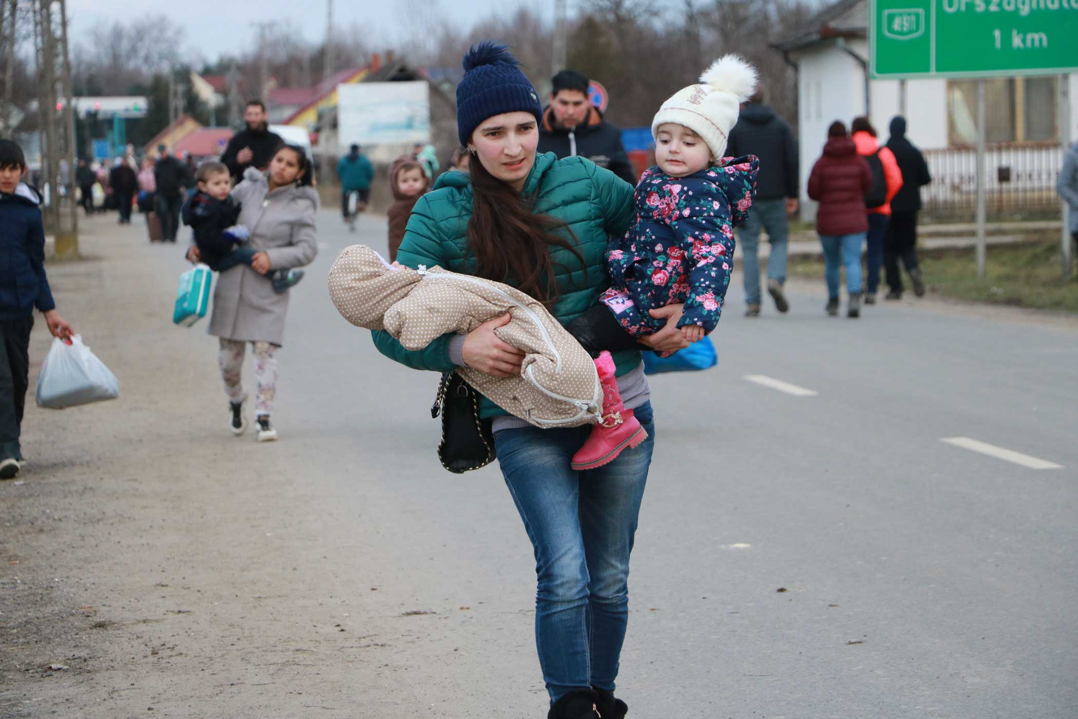 Hungary. Families from Ukraine seek safety in Hungary Hungary. Families from Ukraine seek safety in Hungary