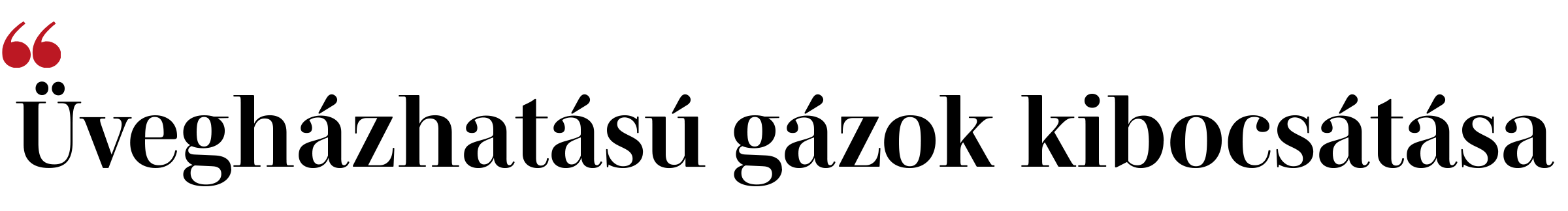 Üvegházhatású gázok kibocsátása